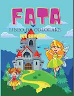 Fata libro da colorare per bambini