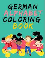 German Alphabet Coloring Book.- Stunning Educational Book.Contains coloring pages with letters,objects and words starting with each letters of the alp