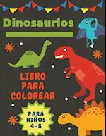 Dinosaurios Libro para colorear para niños 4-8