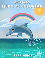 Delfines libro de colorear para niños