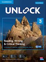 Unlock Level 3 Reading, Writing and Critical Thinking Student's Book with Digital Pack