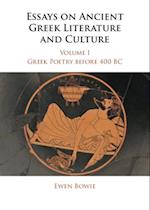 Essays on Ancient Greek Literature and Culture