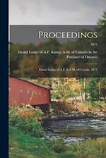 Proceedings: Grand Lodge of A.F. & A.M. of Canada, 1871; 1871 