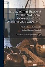 Index to the Reports of the National Conference on Weights and Measures