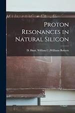 Proton Resonances in Natural Silicon