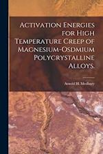 Activation Energies for High Temperature Creep of Magnesium-osdmium Polycrystalline Alloys.