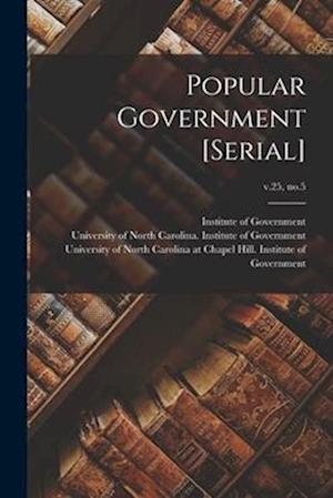 Popular Government [serial]; v.25, no.5
