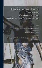 Report of the North Carolina Classification Amendment Commission