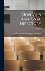 Montana Educational Directory; 1953-1954