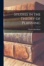 Studies in the Theory of Planning