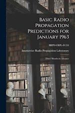 Basic Radio Propagation Predictions for January 1963