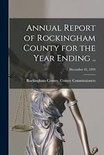 Annual Report of Rockingham County for the Year Ending ..; December 31, 1959