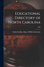 Educational Directory of North Carolina; 1948