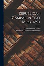 Republican Campaign Text Book, 1894 
