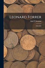 Leonard Forrer: 1953-1959