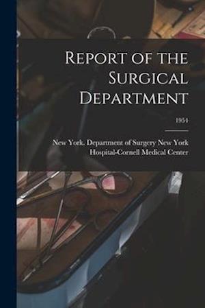 Report of the Surgical Department; 1954