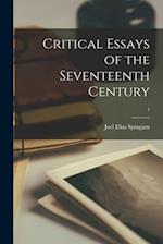 Critical Essays of the Seventeenth Century; 1 
