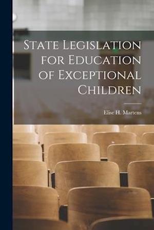 State Legislation for Education of Exceptional Children