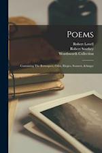 Poems: Containing The Retrospect, Odes, Elegies, Sonnets, &c 