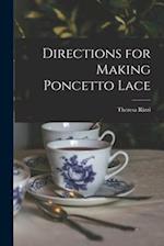 Directions for Making Poncetto Lace 