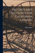 Records and Accounts for California Farmers; E124