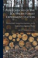Publications of the Southern Forest Experiment Station