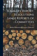 Summary Report, Resolutions [and] Reports of Committees