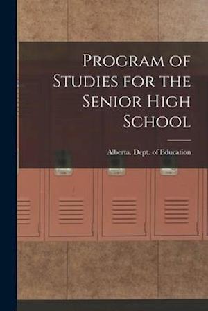 Program of Studies for the Senior High School