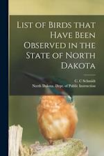 List of Birds That Have Been Observed in the State of North Dakota 