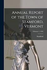 Annual Report of the Town of Stamford, Vermont; February 1, 1926