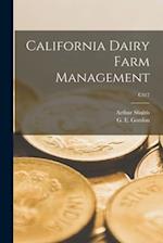 California Dairy Farm Management; C417