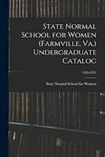 State Normal School for Women (Farmville, Va.) Undergraduate Catalog; 1920-1921 