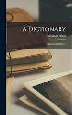 A Dictionary: English and Burmese 