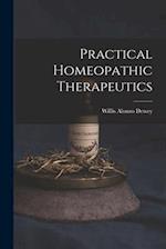 Practical Homeopathic Therapeutics 