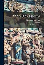 Manu Samhita: English Translation 