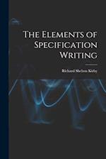 The Elements of Specification Writing 
