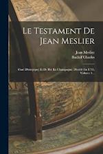 Le Testament De Jean Meslier