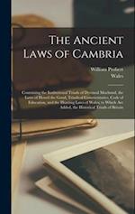 The Ancient Laws of Cambria: Containing the Institutional Triads of Dyvnwal Moelmud, the Laws of Howel the Good, Triadical Commentaries, Code of Educa