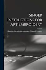 Singer Instructions for art Embroidery 