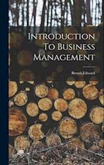 Introduction To Business Management 