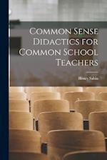 Common Sense Didactics for Common School Teachers 