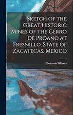 Sketch of the Great Historic Mines of the Cerro De Proaño at Fresnillo, State of Zacatecas, Mexico 