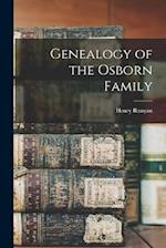 Genealogy of the Osborn Family 