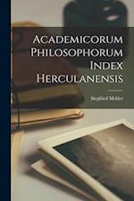 Academicorum Philosophorum Index Herculanensis 