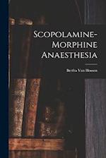Scopolamine-Morphine Anaesthesia 