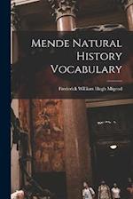 Mende Natural History Vocabulary 