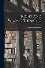 Right and Wrong Thinking 