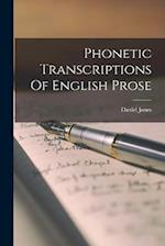 Phonetic Transcriptions Of English Prose 