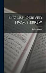 English Derived From Hebrew 