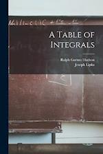 A Table of Integrals 